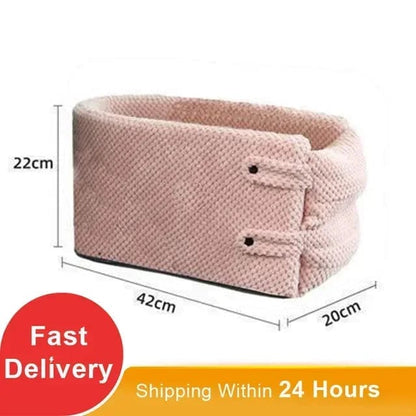 Avelena | Transportable Katzen- und Hundebett Reise Zentralsteuerung Auto Sicherheitshaustiersitz Transport Hundeträgerschutz für Kleine Hunde Chihuahua Teddybär