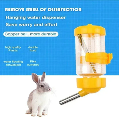 Avelena | Kunststoff Hamster Trinkwasserflasche Spender Futterspender Aufhängemechanismus Meerschweinchen Eichhörnchen Kaninchen Trinkflasche Haustier Trinkbrunnen