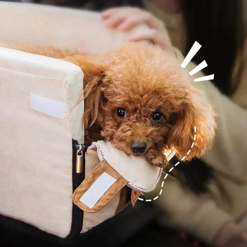 Avelena | Transportables Katzen- Und Hunde-Bett Reise Zentralsteuerung Auto Sicherheits-Tier Sitz Transport Hunde-Trägerschutz Für Kleine Hunde Chihuahua Teddy