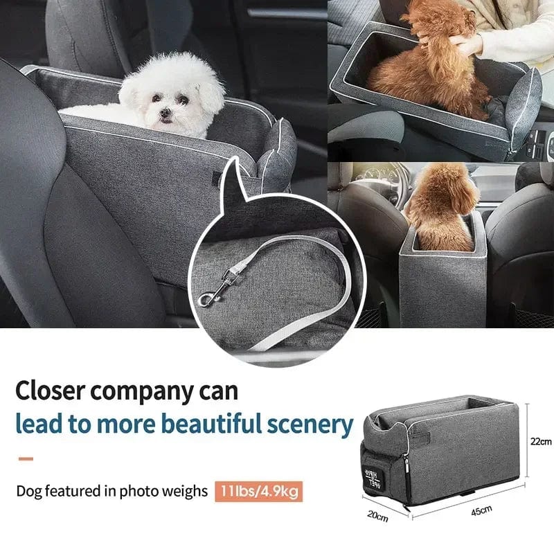 Avelena | Transportables Katzen- Und Hunde-Bett Reise Zentralsteuerung Auto Sicherheits-Tier Sitz Transport Hunde-Trägerschutz Für Kleine Hunde Chihuahua Teddy