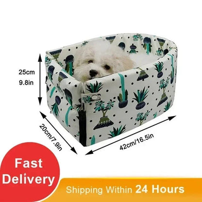Avelena | Transportable Katzen- und Hundebett Reise Zentralsteuerung Auto Sicherheitshaustiersitz Transport Hundeträgerschutz für Kleine Hunde Chihuahua Teddybär
