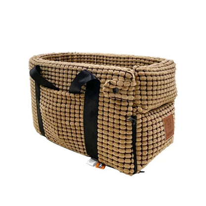 Avelena | Transportable Katzen- und Hundebett Reise Zentralsteuerung Auto Sicherheitshaustiersitz Transport Hundeträgerschutz für Kleine Hunde Chihuahua Teddybär