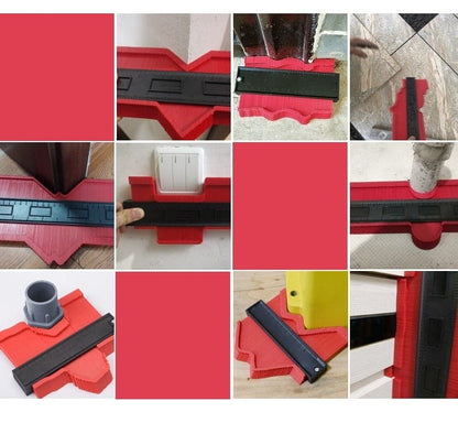 Avelena | Profil Kontur Scanner Linienkopier Schablone Schneidevorlage Konstruktion Holzarbeit Messinstrument Keramische Fliese Werkzeug