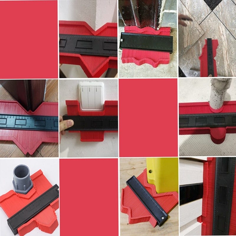 Avelena | Profil Kontur Scanner Linienkopier Schablone Schneidevorlage Konstruktion Holzarbeit Messinstrument Keramische Fliese Werkzeug