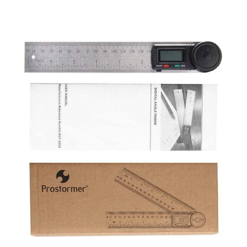 Avelena | Winkelzirkel Digitale Shoplineal Meter 360 Grad Zirkelscheibe Stahl Neigungsmesser Goniometer Elektronischer Winkelsperre