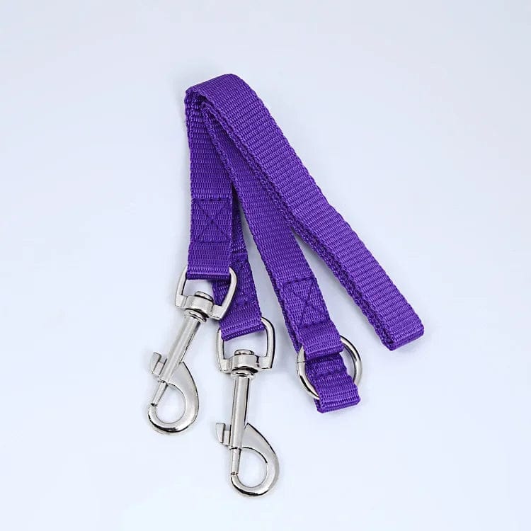 Avelena | Doppelter Zwillings-Dual-Kuppel-Hundeleine Zwei-In-Eins Starkes Nylon V-Form Haustier Hundeleine Bunte Zwei-Wege Haustierleine