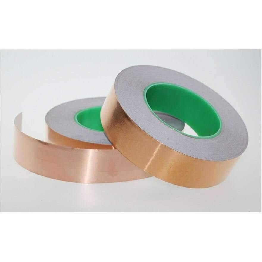 Avelena | Qualität 25Mm X 30M Einseitiges Klebeband Leitfähiges Kupferfolie Emi Abschirmung Kupferstreifen Hochtemperaturband