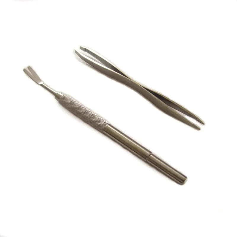 Avelena | Qualitäts Edelstahl Haustier Flöhe Entfernen Werkzeug Schabekreuz Tweezer Clip Set Pflegeprodukte Katze Hund Zeckenentfernung