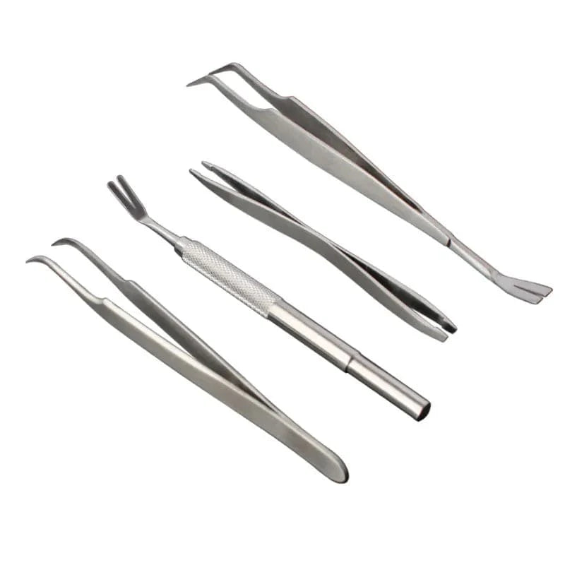 Avelena | Qualitäts Edelstahl Haustier Flöhe Entfernen Werkzeug Schabekreuz Tweezer Clip Set Pflegeprodukte Katze Hund Zeckenentfernung