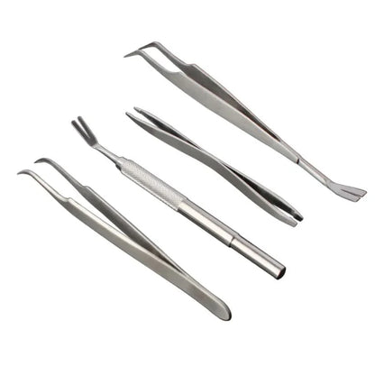 Avelena | Qualitäts Edelstahl Haustier Flöhe Entfernen Werkzeug Schabekreuz Tweezer Clip Set Pflegeprodukte Katze Hund Zeckenentfernung