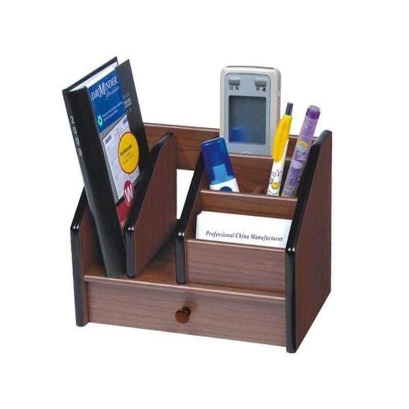 Avelena | Qualitäts Holz Stifthalter Schreibwarenhalter Stifte Topf Schreibtisch Organizer Bleistiftständer Büroschreibtisch Zubehör Mit Schubladenunterteilung