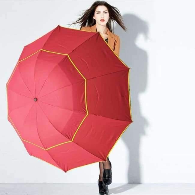Avelena | 130Cm Große Top-Qualität Regenschirm Männer Regen Frauen Winddicht Groß Paraguas Männlich Frauen Sonne 3-Faltender Großer Regenschirm Outdoor Parapluie