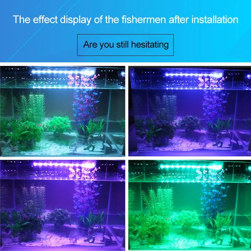 Avelena | Rgb Aquarium Licht 18-54Cm Fernbedienung Tauchlampe Bunte Lampe 100-240V Lampe Für Pflanzen Aquarium Essenziell Amphibiennutzung