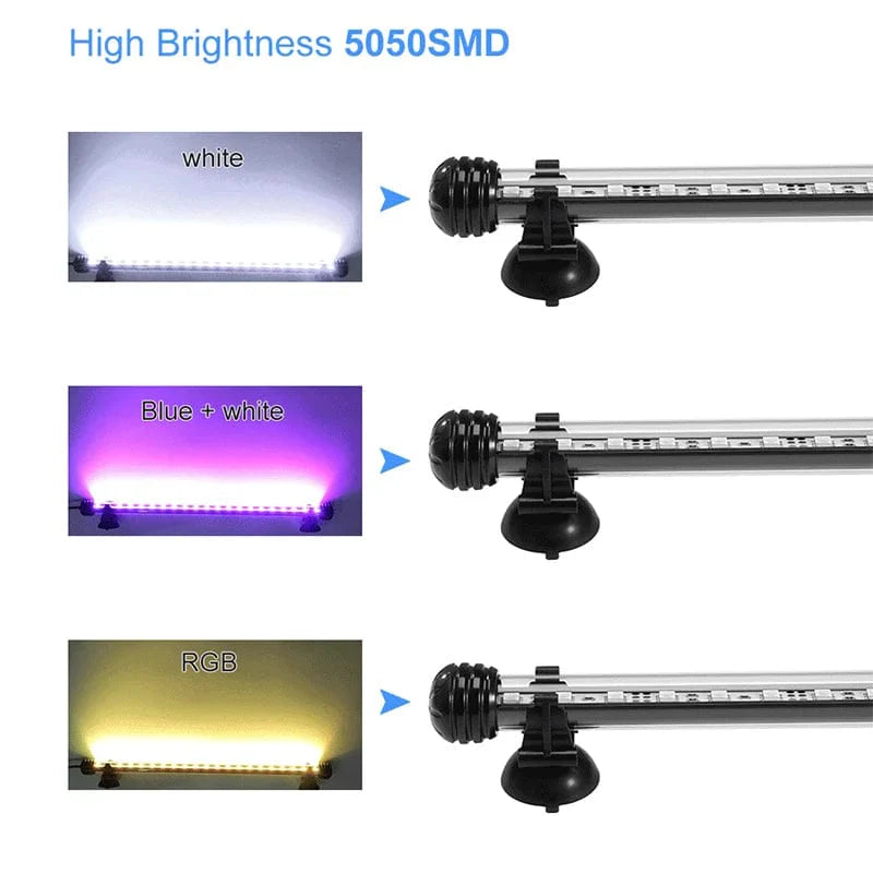 Avelena | Rgb Aquarium Licht 18-54Cm Fernbedienung Tauchlampe Bunte Lampe 100-240V Lampe Für Pflanzen Aquarium Essenziell Amphibiennutzung