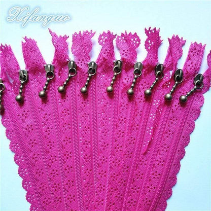 Avelena | 5/10Stm 25Cm 10 Zoll Diy 3# Nylon Spiral Blumenreißverschluss für Diy Nähen Schneiderhandwerk Bett Tasche 20 Farben #