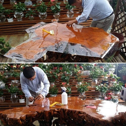 Avelena | Selbstklebende Transparente Folie Marmor Holz Schreibtisch Schutzfolie Tischaufkleber Für Möbel