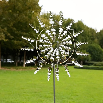 Avelena | 1 Stück Magischer Metall-Windmühle, 3D Metall Outdoor Windspiel für Hof und Garten, Einzigartige Metall kinetische Winds skulpturen & Windspiel, Windfänger Metall Outdoor Rasen Terrasse Dekoration Wind skulptur