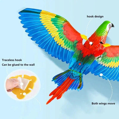 Avelena | Simulation Vogel Interaktive Katze Spielzeuge Elektrisch Hängender Adler Fliegender Vogel Katzen Teaser Spiel Katzenstock Kratzbrett Kuscheltier Spielzeug