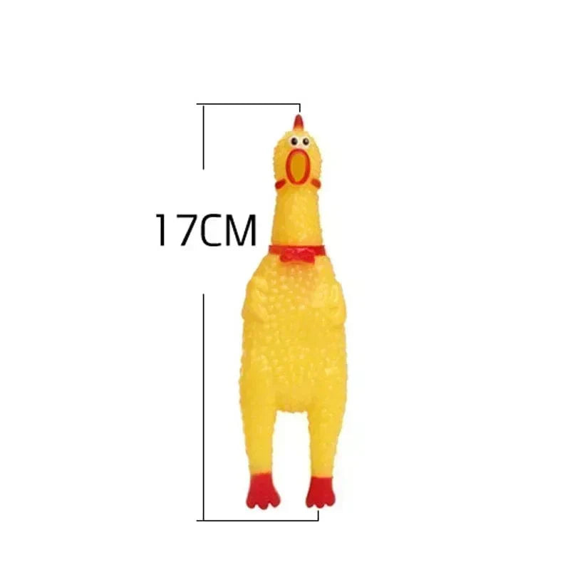 Avelena | Neues Haustier Hund Quietscht Spielzeug Schreiendes Huhn Quetsch Hund Kauen Spielzeug Langlebig Und Spaß Gelbes Gummi Auspuff Huhn 17Cm 31Cm 40Cm Spielzeuge