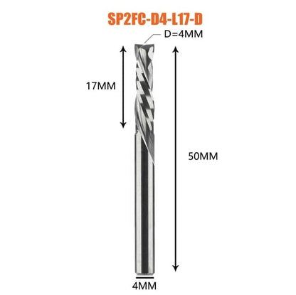 Avelena | Kompressionsfräswerkzeug Holzverarbeitung Auf- und Abwärts Schnitt Zwei Rillen Spiral-Hartmetallfräswerkzeug Cnc Router Holzfräser Schneidwerkzeuge