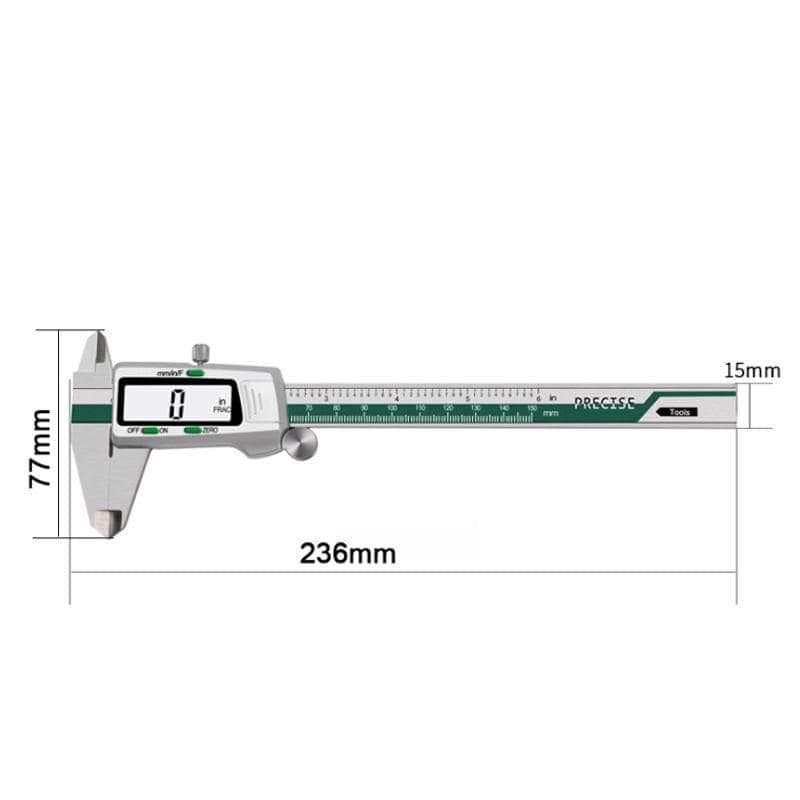 Avelena | Edelstahl Digitaler Messschieber 150Mm Fraktion/Mm/Zoll Lcd Display Messschieber Hochpräzisionsmesswerkzeug