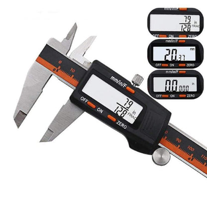 Avelena | Edelstahl Digitaler Messschieber 150Mm Fraktion/Mm/Zoll Lcd Display Messschieber Hochpräzisionsmesswerkzeug