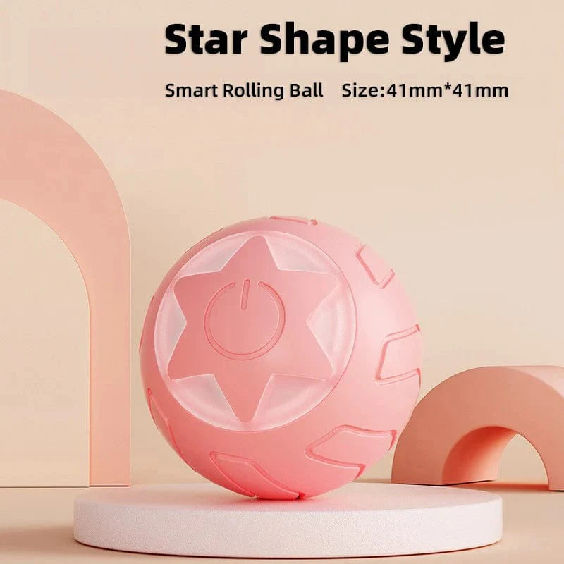Avelena | Haustier Automatisch Rollendes Spielzeug für Katze Training Selbstfahrendes Kätzchen Spielzeug Innen Interaktives Spiel Elektrisch Smart Katzenball Spielzeug Zubehör