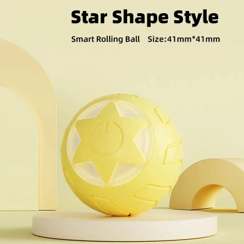 Avelena | Haustier Automatisch Rollendes Spielzeug für Katze Training Selbstfahrendes Kätzchen Spielzeug Innen Interaktives Spiel Elektrisch Smart Katzenball Spielzeug Zubehör