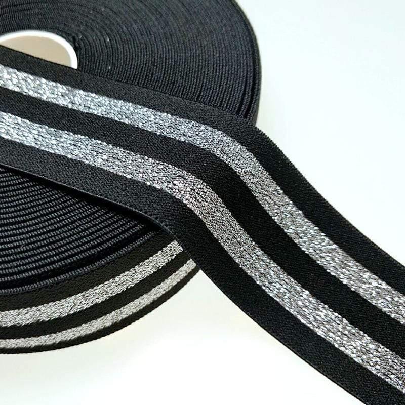 Avelena | Hl 40Mm 1 Meter/4 Meter Heißpräged Nylon Elastische Bänder Diy Riemen Kleidung Taschen Leggings Nähzubehör