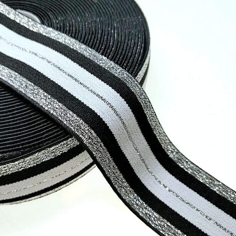 Avelena | Hl 40Mm 1 Meter/4 Meter Heißpräged Nylon Elastische Bänder Diy Riemen Kleidung Taschen Leggings Nähzubehör
