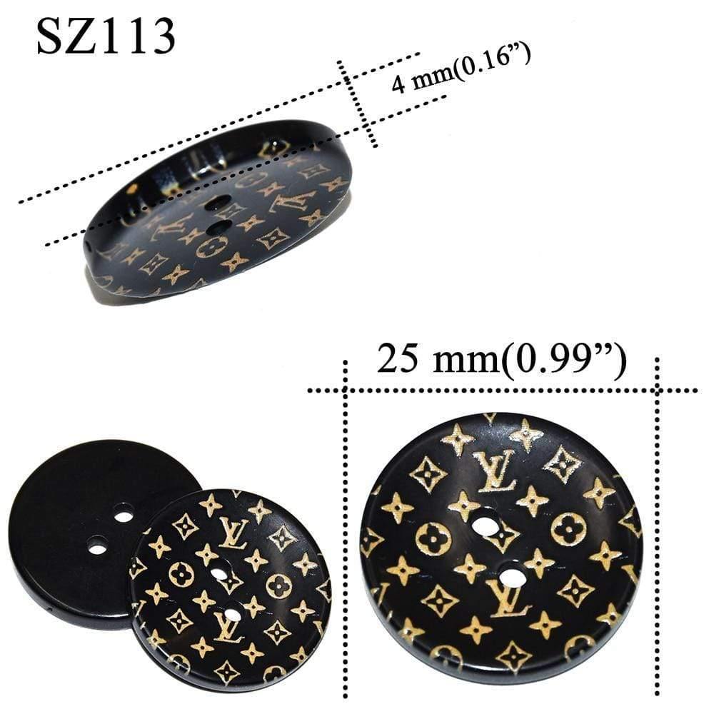 Avelena | 10 Stück 25 Mm Große Matte Runde Modeharzknöpfe Nähzubehör für Mäntel Anzüge Dekorative Fancy Knopf Handgemacht 4 Löcher