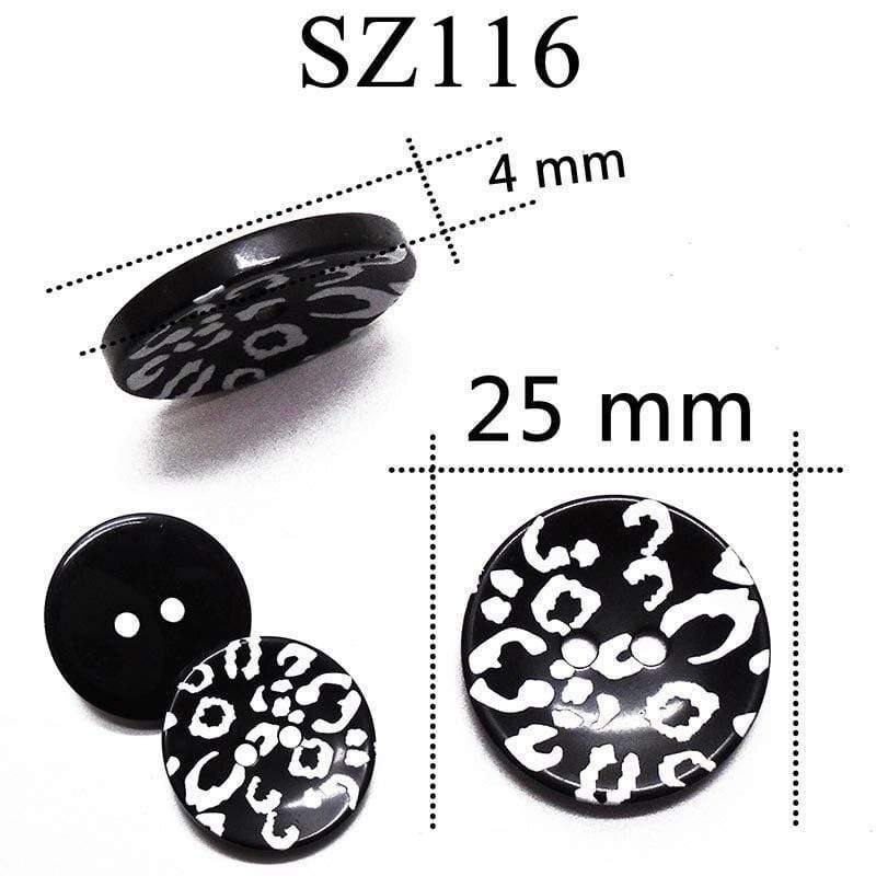 Avelena | 10 Stück 25 Mm Große Matte Runde Modeharzknöpfe Nähzubehör für Mäntel Anzüge Dekorative Fancy Knopf Handgemacht 4 Löcher