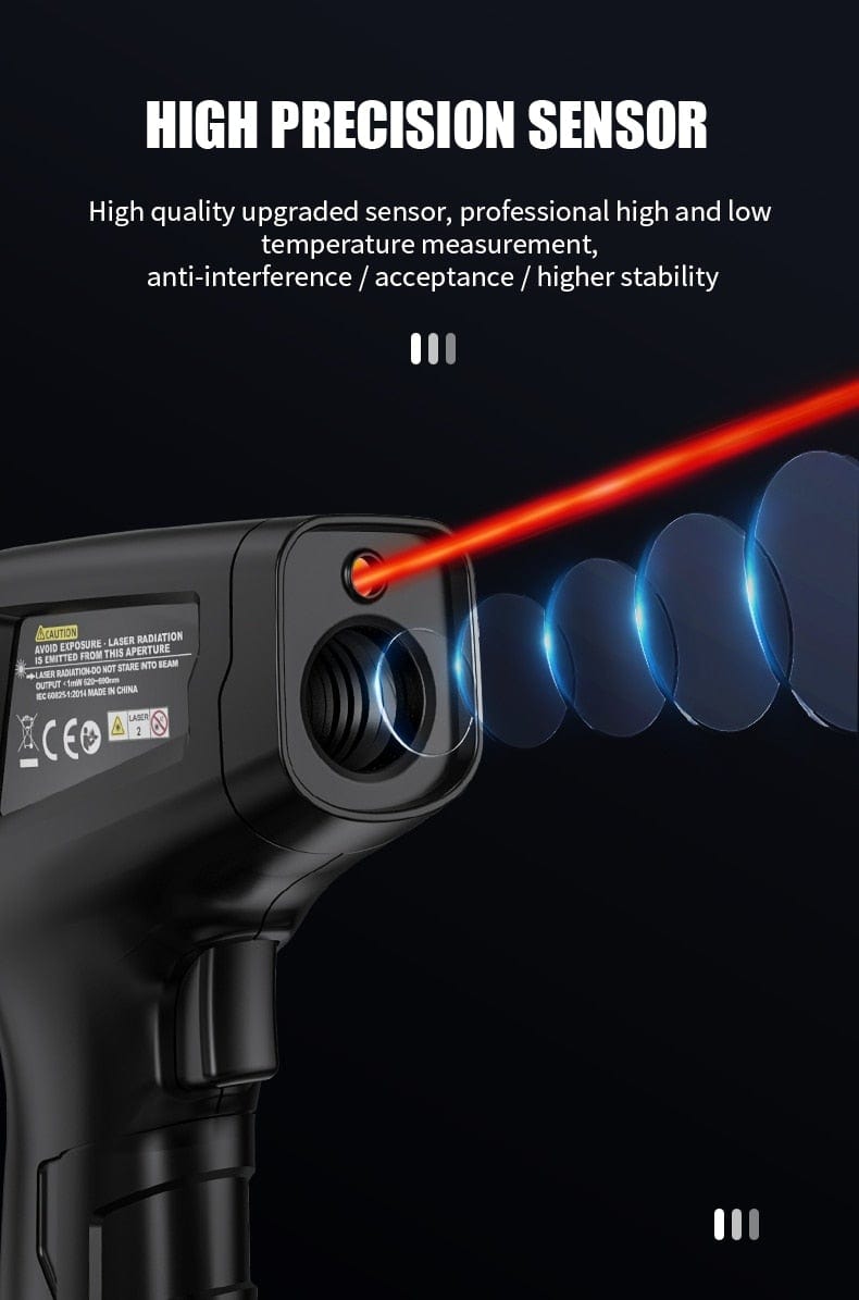 Avelena | Thermometer Digital 800 Grad Infrarotthermometer Thermalkamera Lasertemperaturen Pyrometer Hygrometer Thermostat Termometro