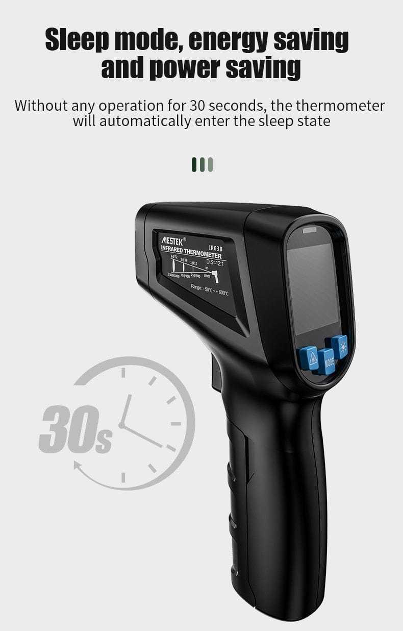 Avelena | Thermometer Digital 800 Grad Infrarotthermometer Thermalkamera Lasertemperaturen Pyrometer Hygrometer Thermostat Termometro