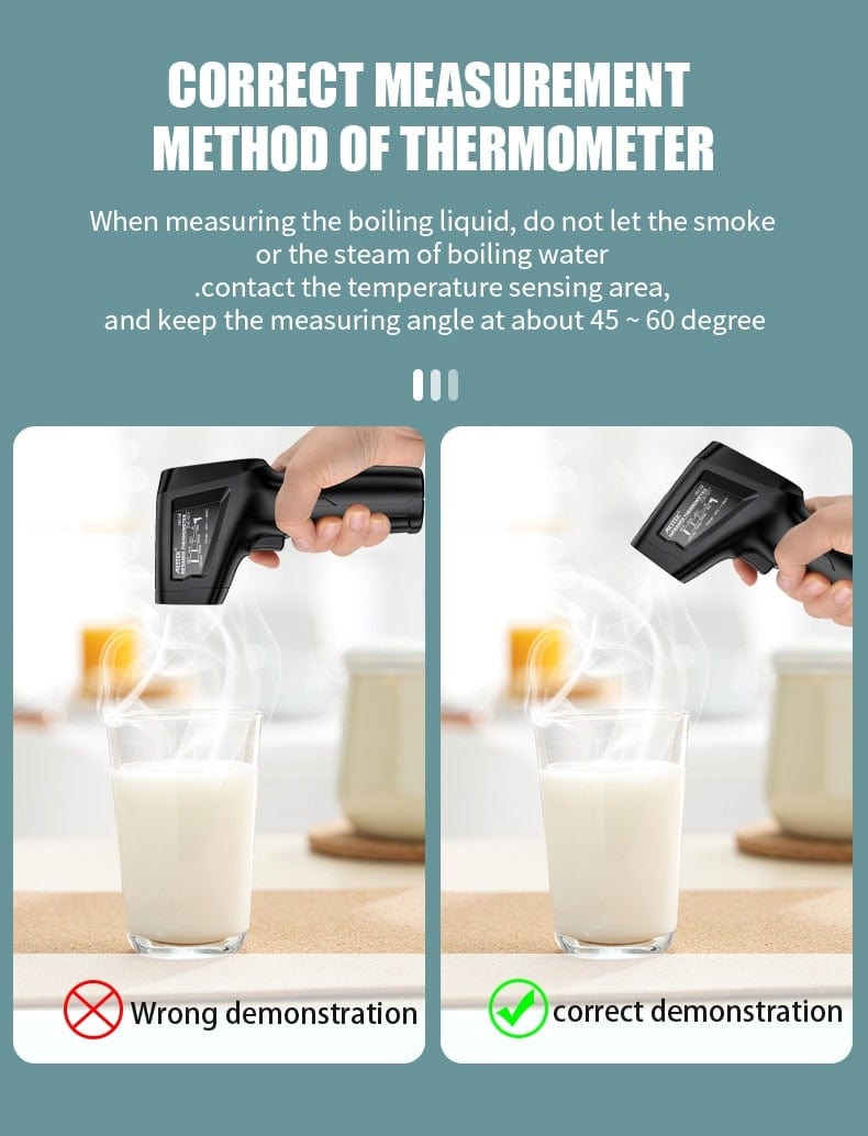 Avelena | Thermometer Digital 800 Grad Infrarotthermometer Thermalkamera Lasertemperaturen Pyrometer Hygrometer Thermostat Termometro