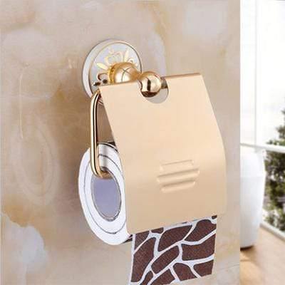 Avelena | Fashion Weiße Wandmontierte Badehardware Sätze Papiertuchhalter Regal Badezimmer Zubehör Oys-0227R