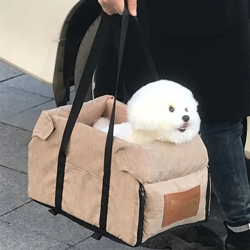 Avelena | Reise Katze Hundebett Transport Tragbar Auto Zentral Sicherheit Haustier Sitz Katze Hund Tragetasche Schutz Für Mittel/Klein Hund Tasche Zubehör