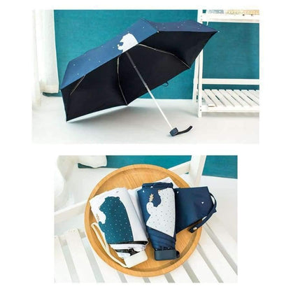 Avelena | Uv-Schutzschirm Mini Tasche Kompakt Faltbar Sonne Uv Regen 5 Leicht Anti Klein Neu Reise
