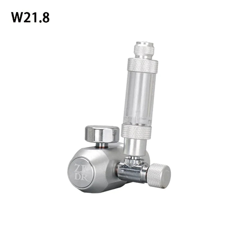 Avelena | Aquarium Co2-Regulator, Aquarium Aluminiumlegierung Einfacher Manometer-Regulator, Aquarienpflanzen Co2-Ausrüstungszubehör