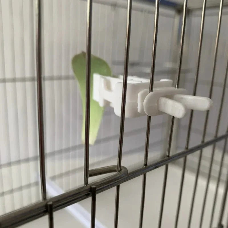 Avelena | 1Stk Kleiner Vogel Futterhalter Papagei Früchte Gemüse Clip Sepia-Knochen Futtergerät Klemme Vogelkäfig Zubehör Oiseaux