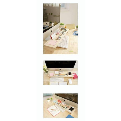 Avelena | Holz Schreibtisch Organizer Büro Schreibwaren Regale Personalisierte Desktop Stift Büro Zubehör Organizer Box