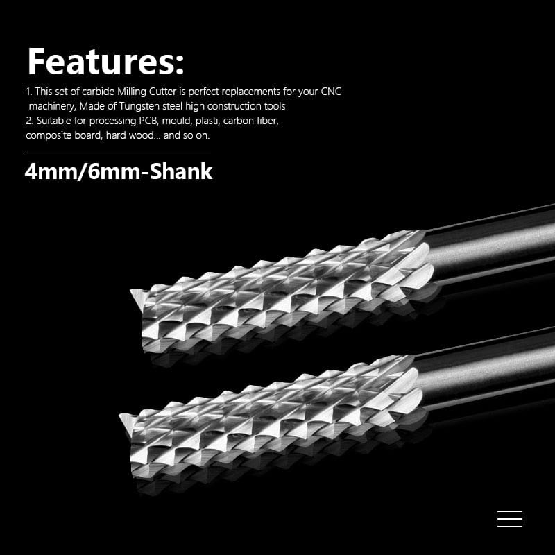 Avelena | Xcan Fräskopf 3.175/4/6Mm Welle Maismühle Cnc Router Bit Pcb Maschine Fräswerkzeug
