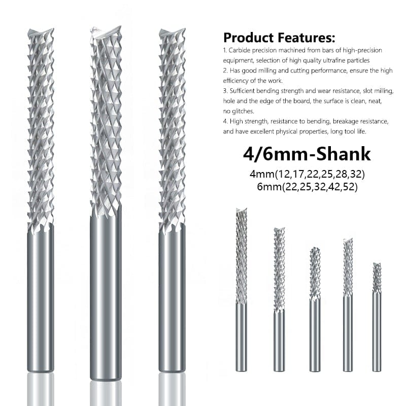 Avelena | Xcan Fräskopf 3.175/4/6Mm Welle Maismühle Cnc Router Bit Pcb Maschine Fräswerkzeug