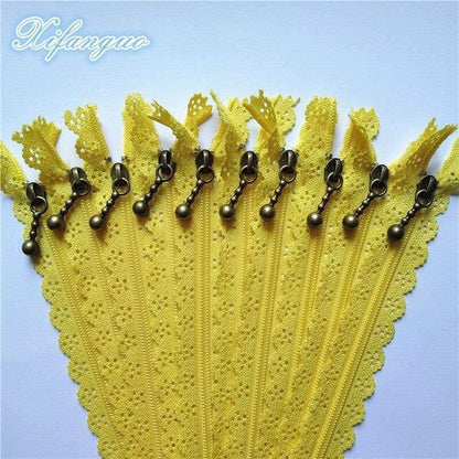 Avelena | 5/10Stm 25Cm 10 Zoll Diy 3# Nylon Spiral Blumenreißverschluss für Diy Nähen Schneiderhandwerk Bett Tasche 20 Farben #