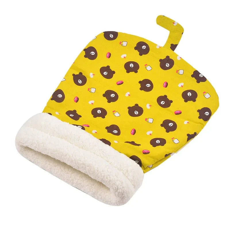 Avelena | Lammfell Dicke Tasche Neue Winter Lin Schlafsack Katzennest Katzenschlafsack Cartoon Schlafsack Katzennest Winter Begrenzte