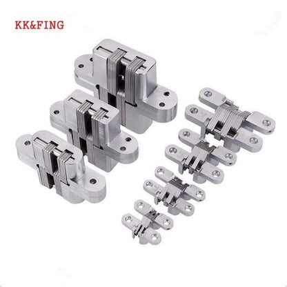 Avelena | Zinklegierung Versteckte Scharniere 19X95Mm Unsichtbares Verstecktes Faltentürscharniere Mit Schraube Für Möbelbeschläge