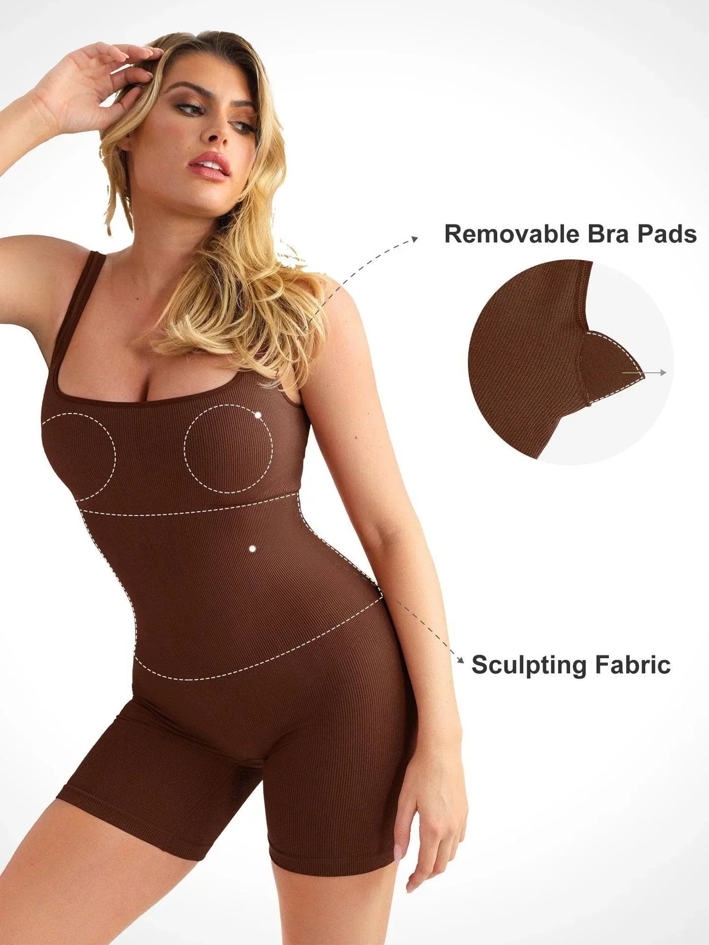 Eingebautes Shapewear-Romper