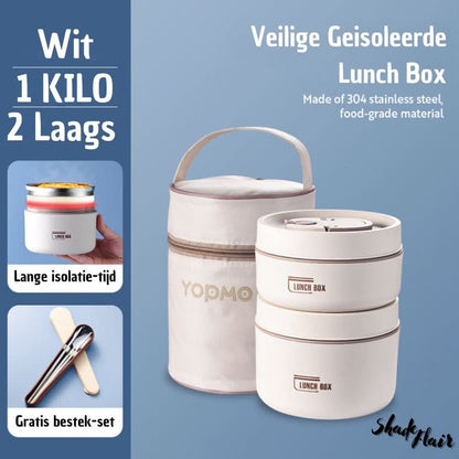 Avelena | Tragbares isoliertes Essensbehältersatz - LunchMate