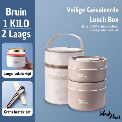 Avelena | Tragbares isoliertes Essensbehältersatz - LunchMate
