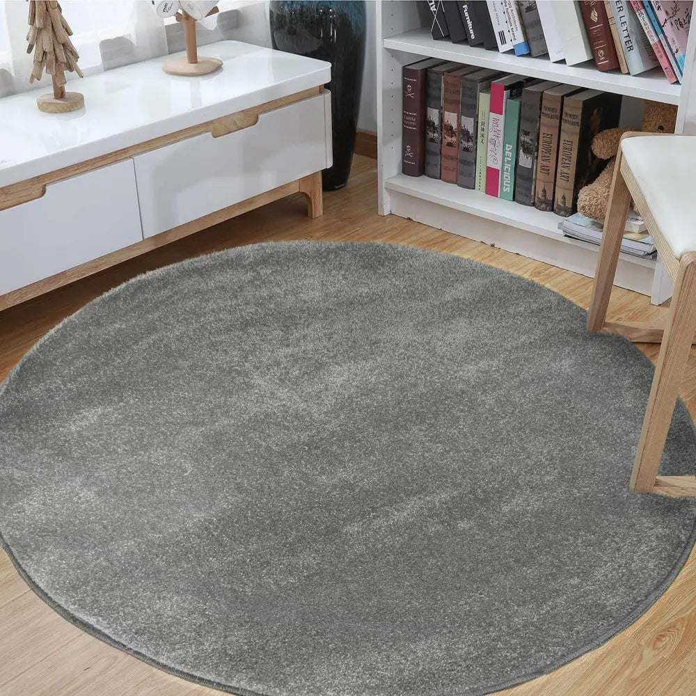 Avelena | Portofino Rund Teppich Grau 160 Cm